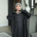 ZAHQA - Mukena Terusan Anak SD 1-3 Abaya Hadramaut Katun Micro Premium Polos Renda Gipper Qisya
