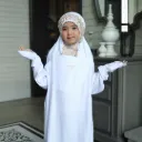 ZAHQA - Mukena Terusan Anak SD 1-3 Abaya Hadramaut Katun Micro Premium Polos Renda Gipper Qisya