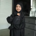 ZAHQA - Mukena Terusan Anak Remaja SD 4-6 Abaya Hadramaut Katun Micro Premium Polos Renda Gipper Hayati
