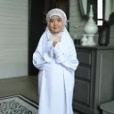 ZAHQA - Mukena Terusan Anak Remaja SD 4-6 Abaya Hadramaut Katun Micro Premium Polos Renda Gipper Kiffa